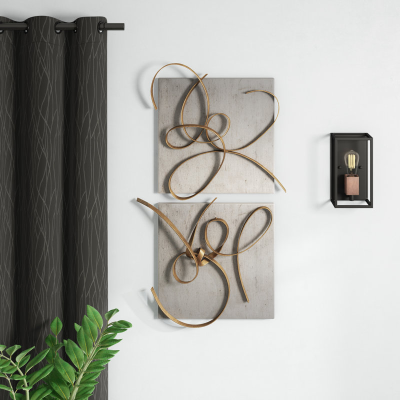 Brayden Studio® 2 Piece Metal Wall Decor Set & Reviews